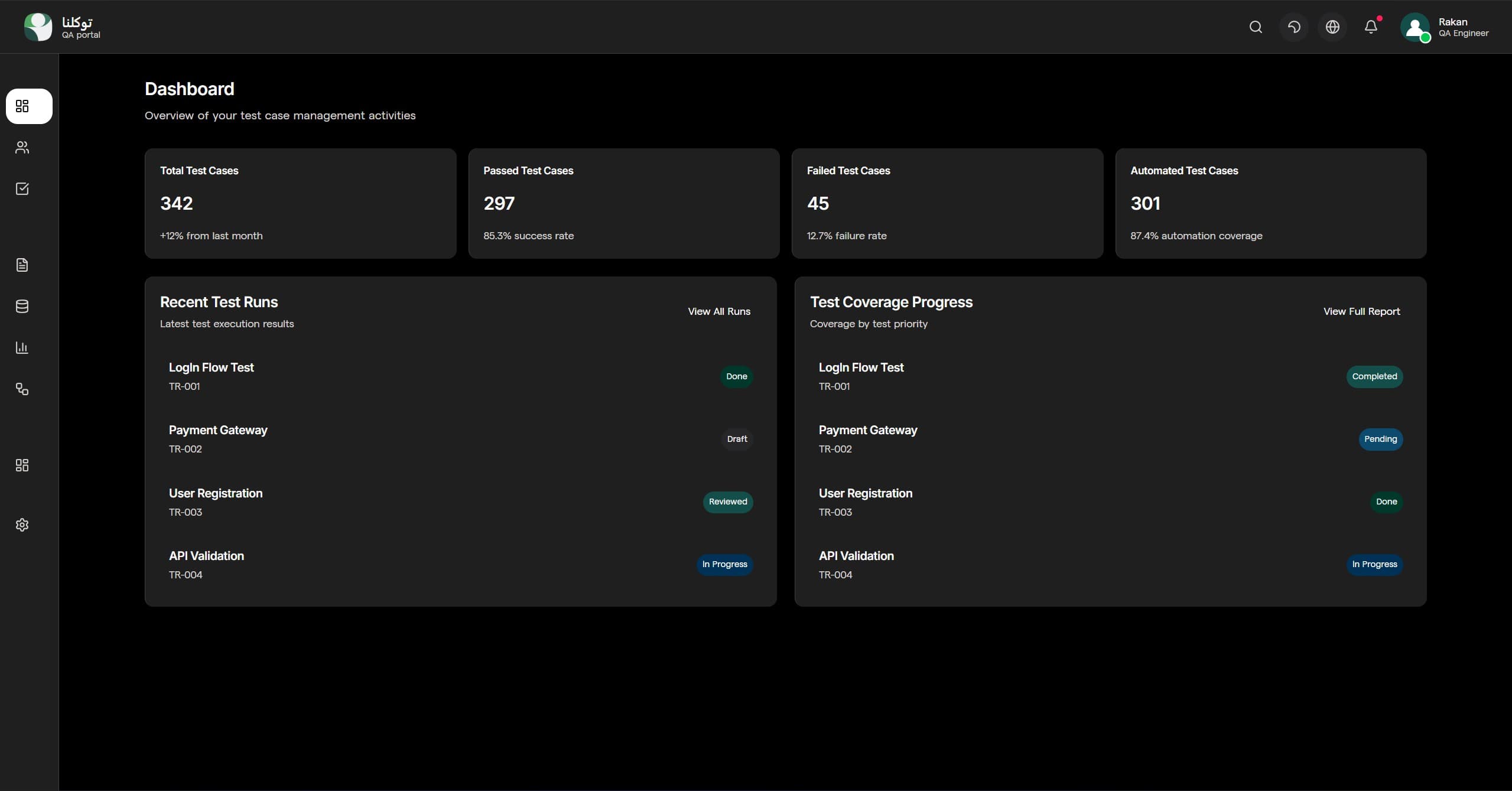 Tawaqlna - QA Company Platform project screenshot